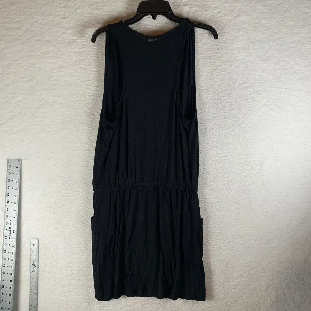 Calvin Klein Swim Cover-Up Women's S/M Black Rayon Surplice Neck Racerback S9495